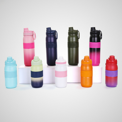 Eco Friendly Double Wall Thermoses 14oz 16oz 22oz Flask Vacuum Insulated Stainless Steel Sports Water Bottle