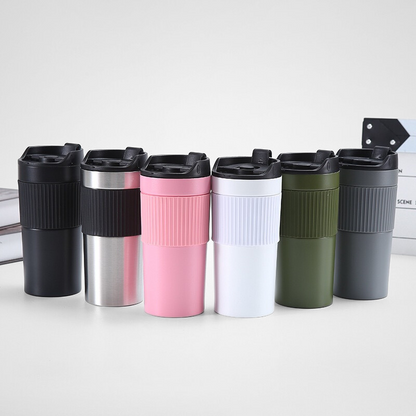 Portable Coffee Cup French Press Double Wall Stainless Steel Coffee Mug