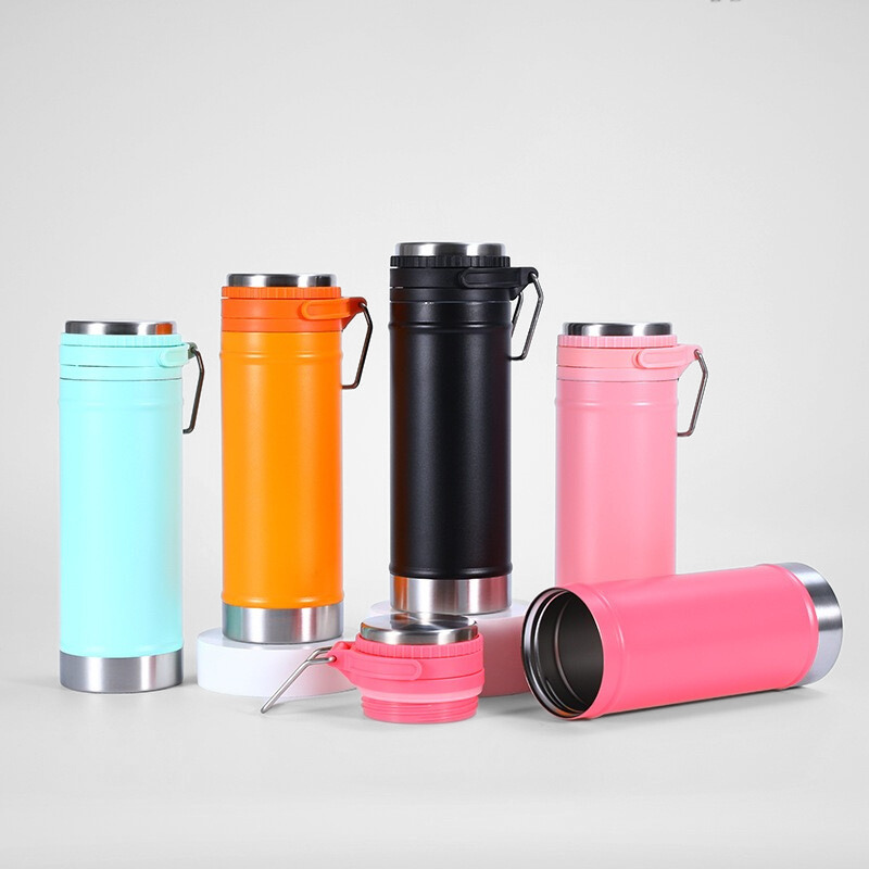 Eco-friendly 500ml 304 Stainless Steel Double-wall Vacuum Insulated Travel Design Thermal Water Bottle