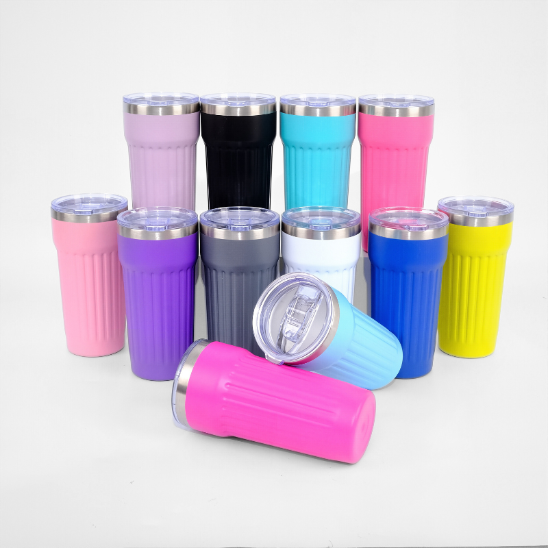 20oz Tumbler Wholesale Powder Coating Double Wall Travel Coffee Mugs