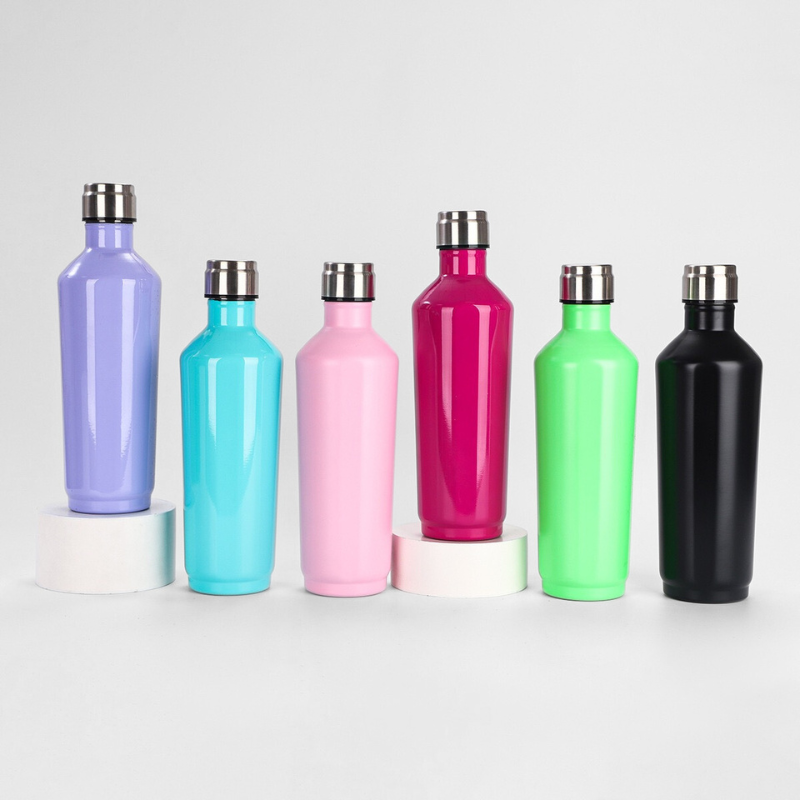 Modern Design Portable Diamond-Shaped Hexagonal Wine Stainless Steel Water Bottle