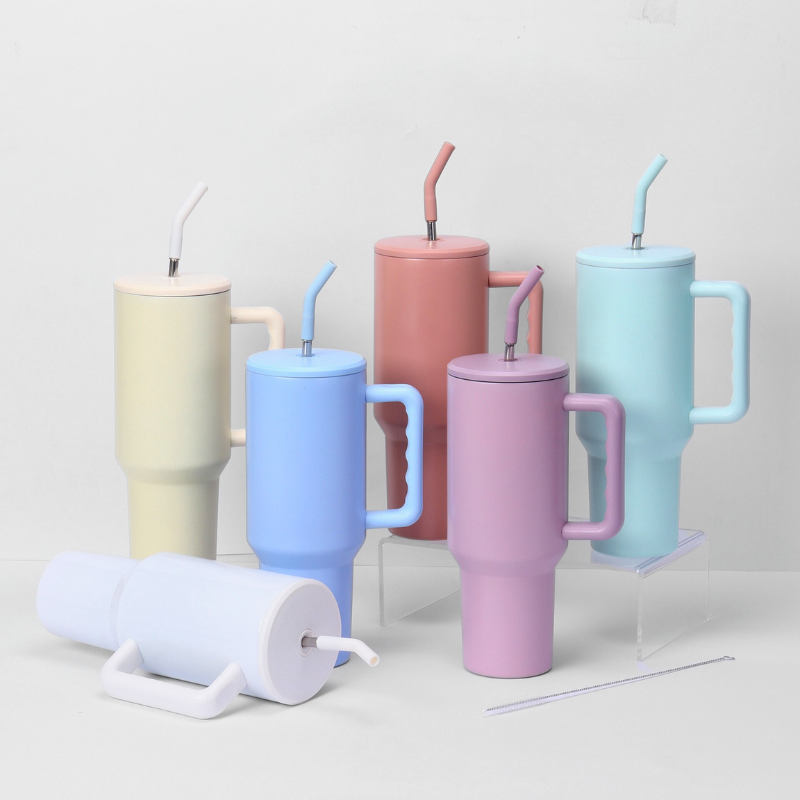 40oz Car Mug with Straw-Ideal for Drivers