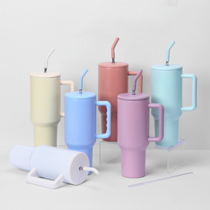 40oz Car Mug with Straw-Ideal for Drivers
