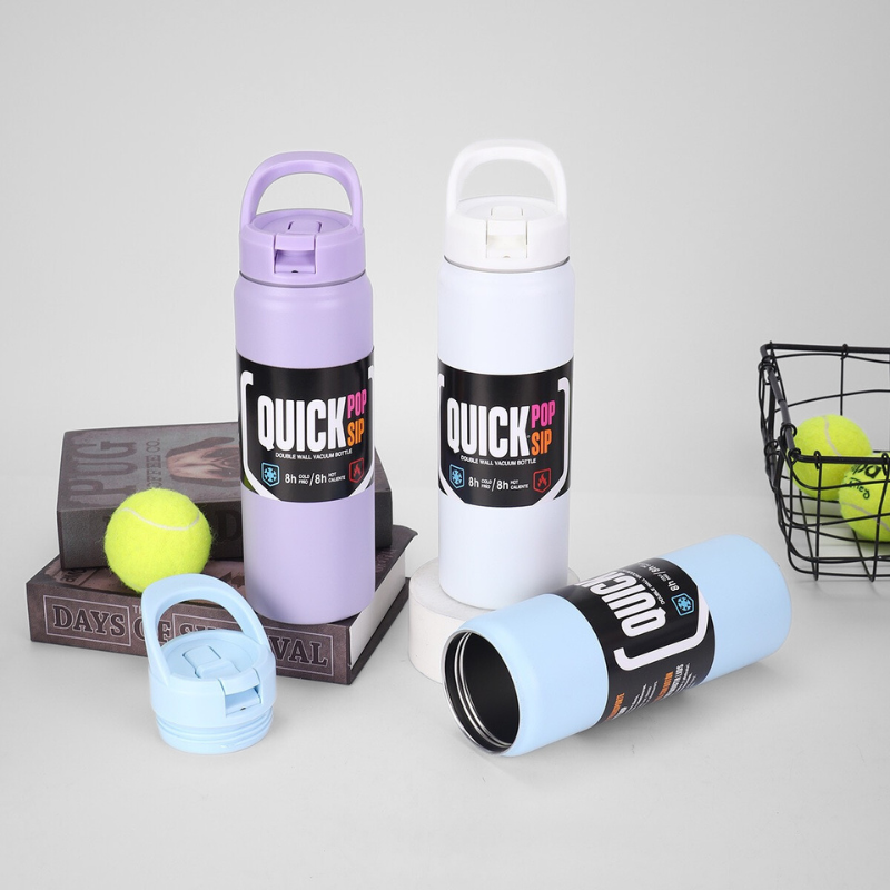 Double Wall Stainless Steel Insulated Vacuum Flask Classic Wide Mouth Water Bottle