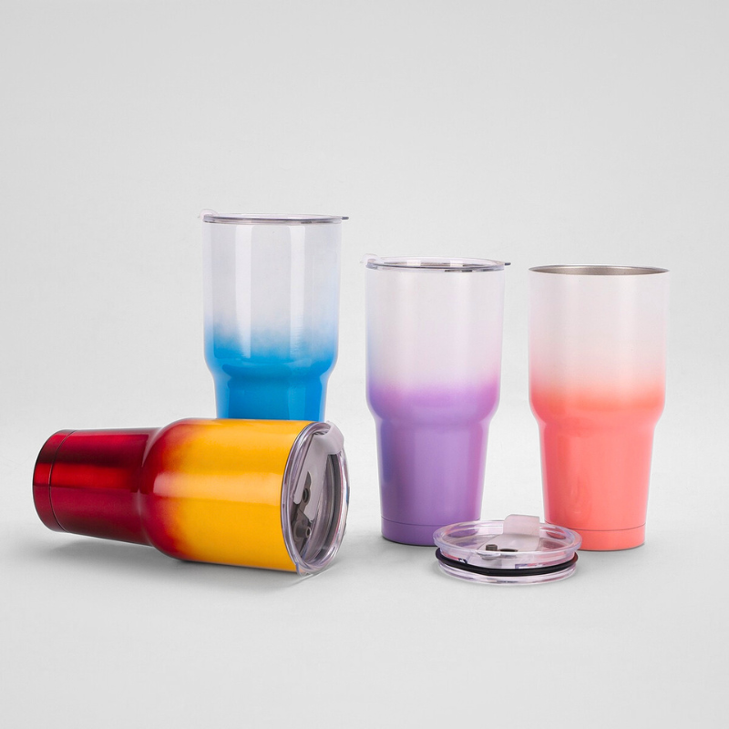 30oz Double Wall Stainless Steel Gradient Color Travel Mug