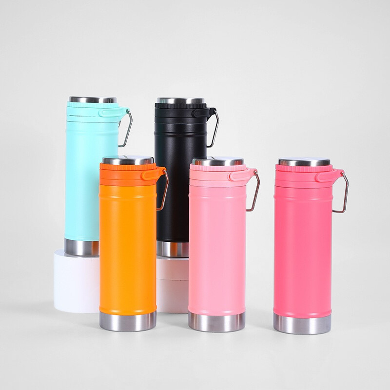 Eco-friendly 500ml 304 Stainless Steel Double-wall Vacuum Insulated Travel Design Thermal Water Bottle