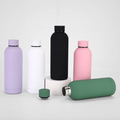500ml Double Wall Stainless Steel Insulated Reusable Water Bottles