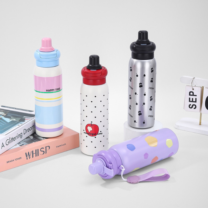 New Design 650ml Outdoor Sports Drinkware Insulated Vacuum Tumbler Stainless Steel Water Bottle