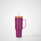 40oz Leak Proof Stainless Steel Tumbler With Handle Lid Vacuum Insulated Travel Mug