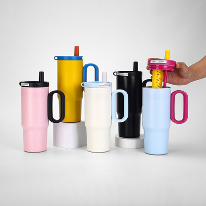Stainless Steel Vacuum Insulated Cup Event Gift Printed Travel Mug With Lid
