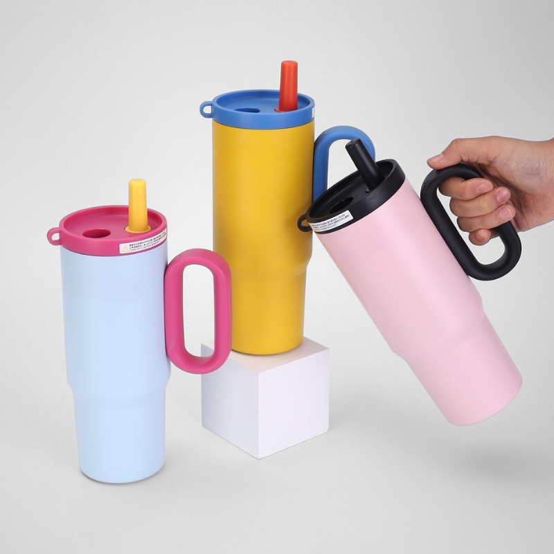 Stainless Steel Vacuum Insulated Cup Event Gift Printed Travel Mug With Lid