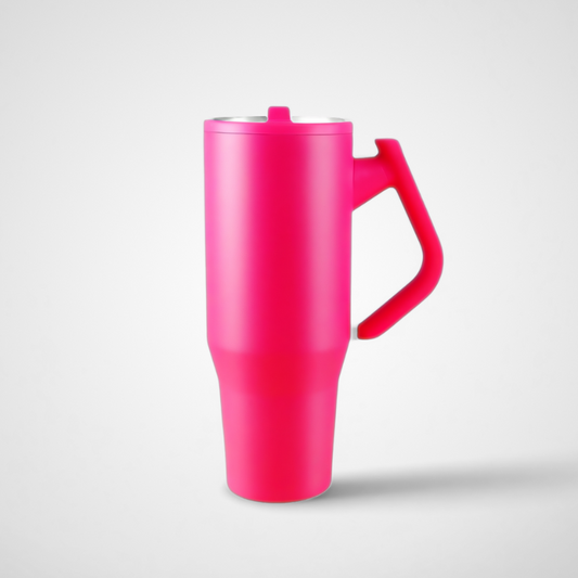 40oz Stainless Steel Car Cup Rotating Handle Large Capacity Insulated Outdoor Sports Bottle
