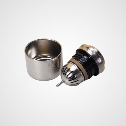 Custom 500ml Titanium Double Wall Water Bottle Silver Insulated for Outdoor Camping With Direct Drinking Lid