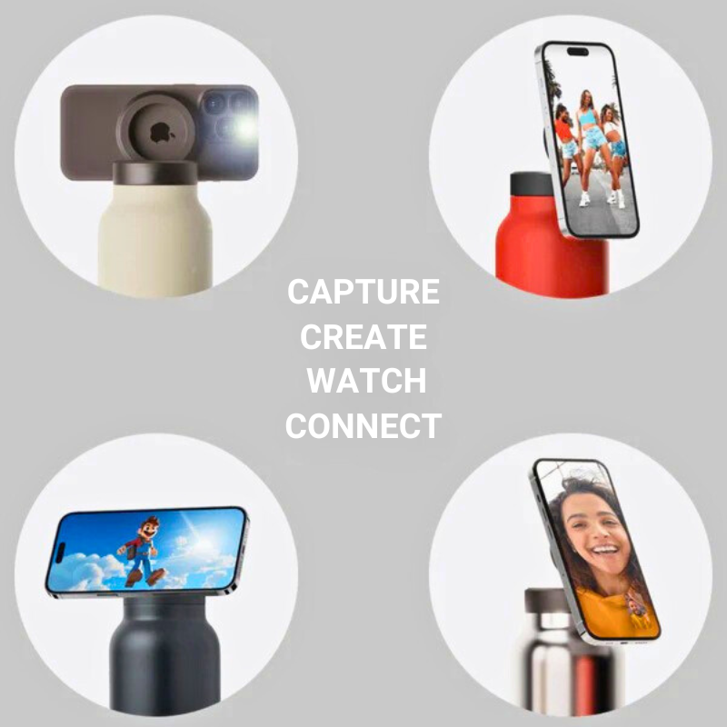 Magnetic Phone Mount Water Bottle/Phone Holder Water Bottle