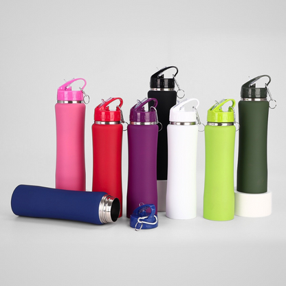 Stainless Steel Vacuum Straw Small Waist Thermos Outdoor Mountaineering Household Water Cup
