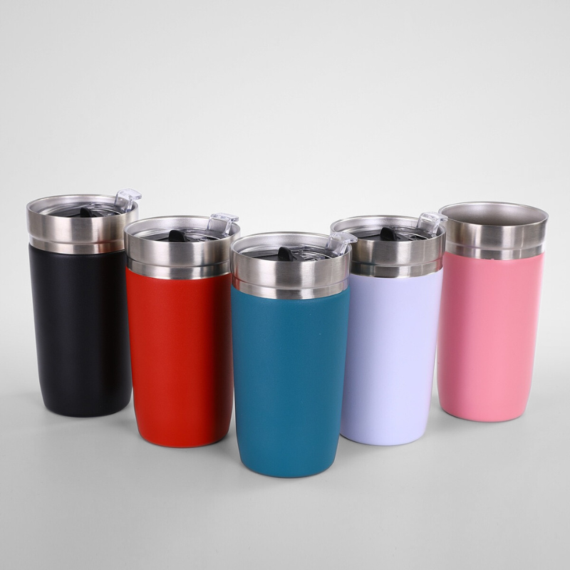 Stainless Steel Ice Coffee Mug Vacuum Insulation Hot Coffee Cup