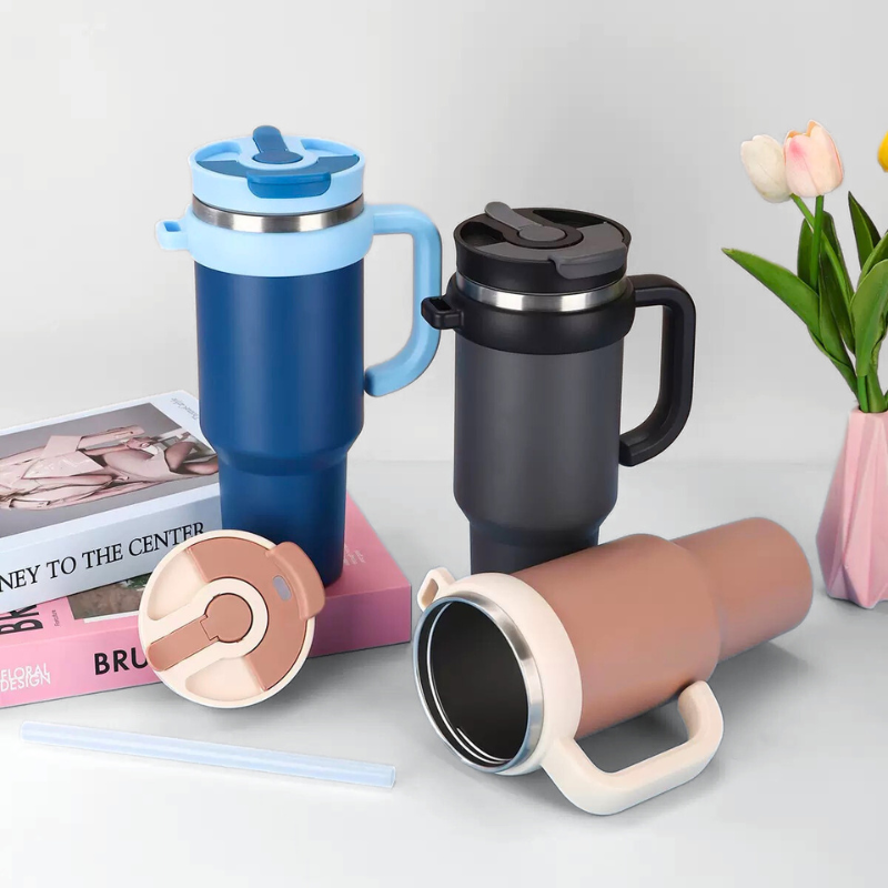 40 oz Stainless Steel Vacuum Insulated Metal Travel Mug