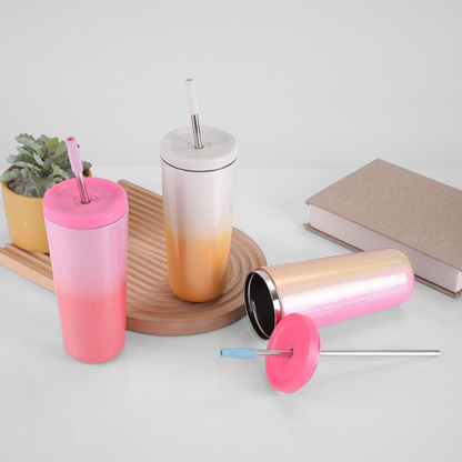 730ml Double Wall Travel Coffee Mugs Glitter Vacuum Insulated Tumbler with Lid