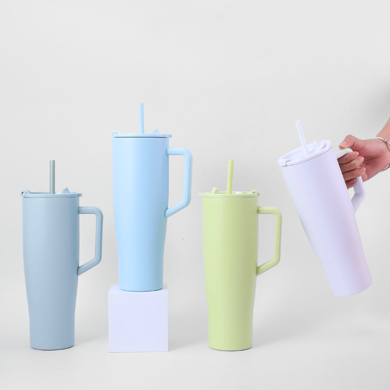 40oz Double-Walled Vacuum Insulated Stainless Steel Car Mug