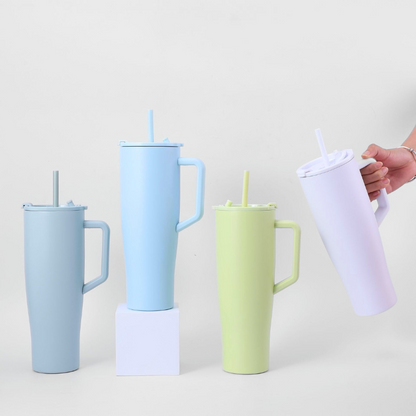 40oz Double-Walled Vacuum Insulated Stainless Steel Car Mug