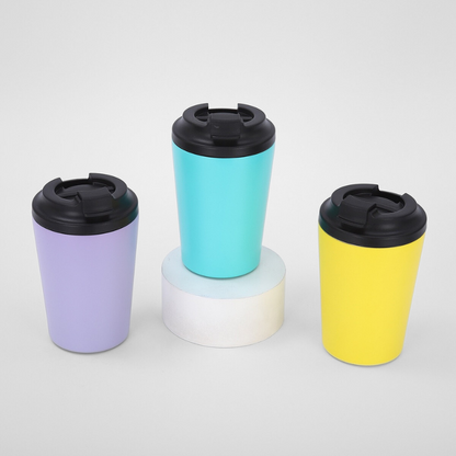 12oz American Style Milk Coffee Cups Vacuum Insulated Double Wall Stainless Steel Tumbler