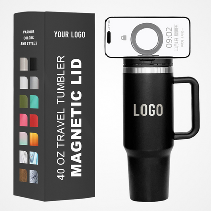 Magnetic Phone Holder Travel Tumbler