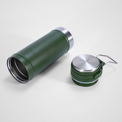 Eco-friendly 500ml 304 Stainless Steel Double-wall Vacuum Insulated Travel Design Thermal Water Bottle