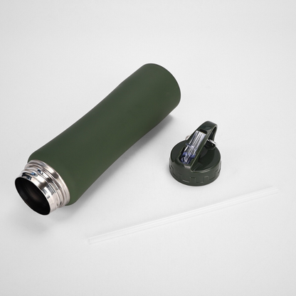 Stainless Steel Vacuum Straw Small Waist Thermos Outdoor Mountaineering Household Water Cup