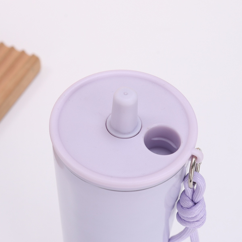 Double Wall 304 Stainless Steel Drawstring Coffee Cup Large-capacity