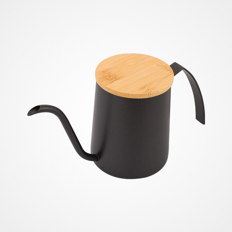 Gooseneck Pour Over Coffee Kettle With Bamboo Lid
