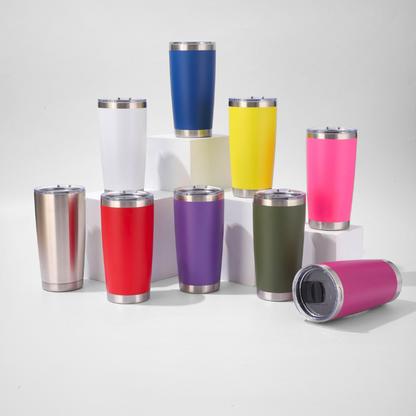 20oz Double Wall Vacuum Insulated Tumbler Stainless Steel Car Travel Coffee Mugs
