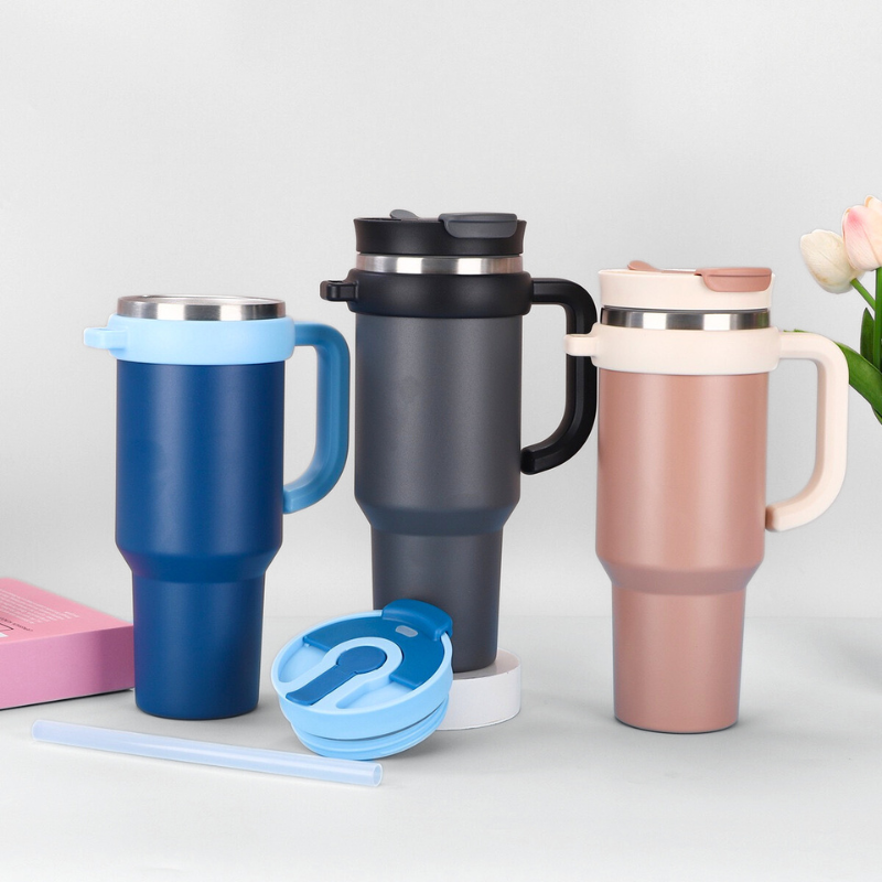 40 oz Stainless Steel Vacuum Insulated Metal Travel Mug