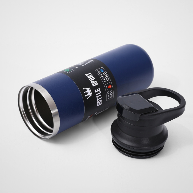 500ml Double Wall Insulated Stainless Steel Vacuum Bottle Powder Coating Sport Water Bottle