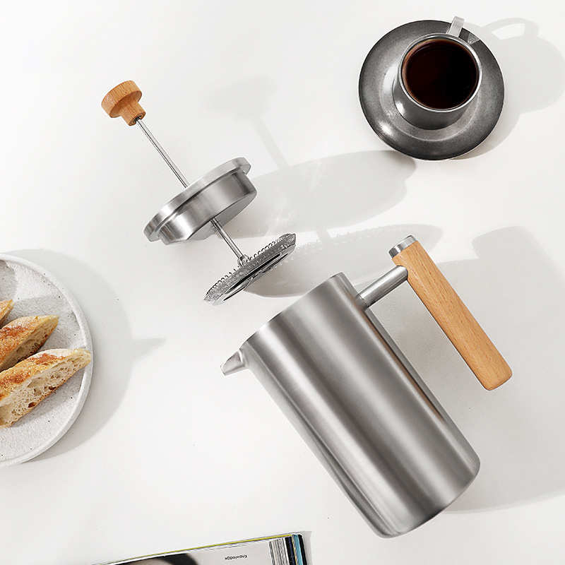 Portable Coffee Maker Filter Cafetiere Camping French Press