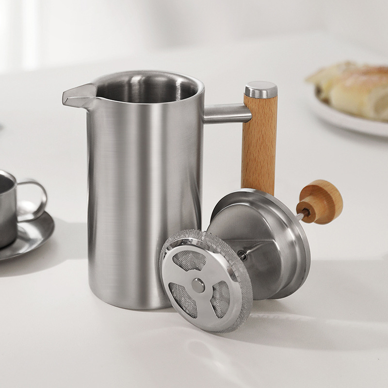 Portable Coffee Maker Filter Cafetiere Camping French Press
