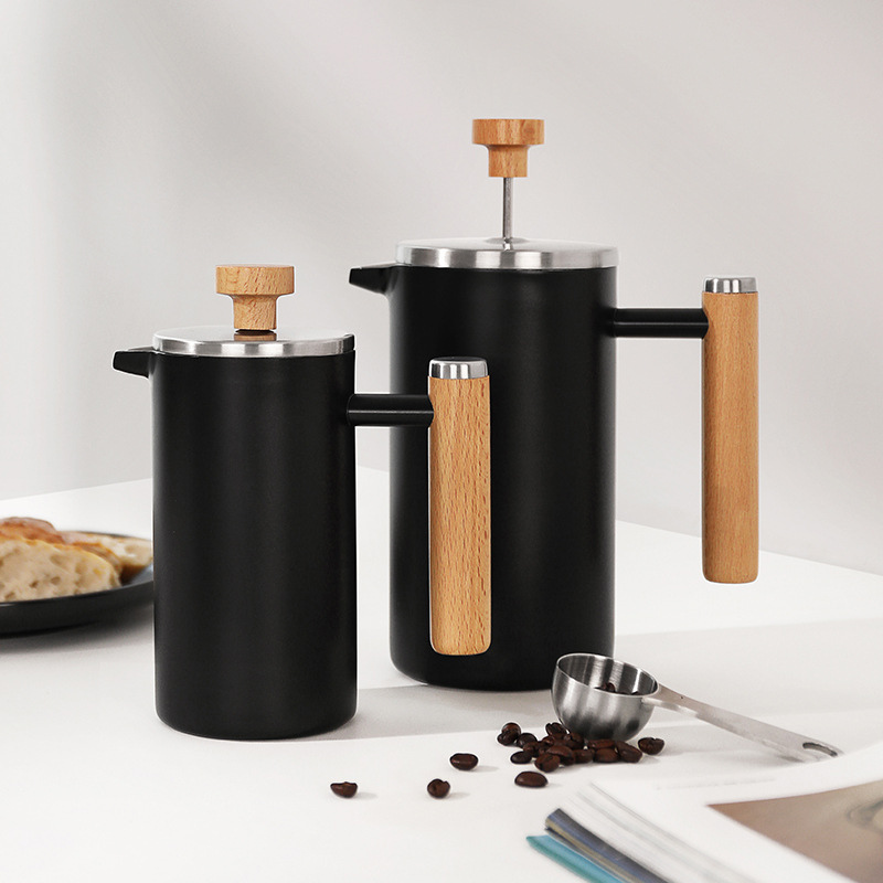 Portable Coffee Maker Filter Cafetiere Camping French Press