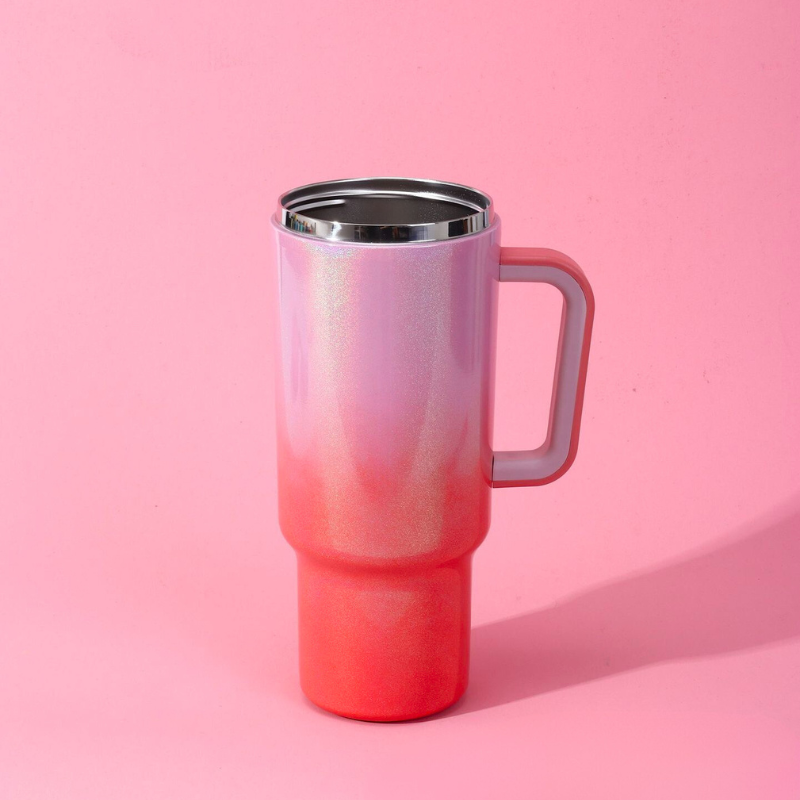 40oz Double Walled Stainless Steel Insulated Car Thermos with Handle