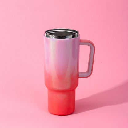 40oz Double Walled Stainless Steel Insulated Car Thermos with Handle