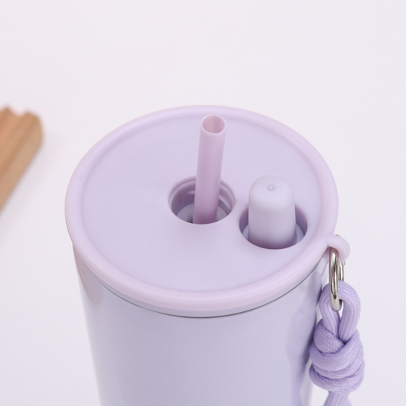 Double Wall 304 Stainless Steel Drawstring Coffee Cup Large-capacity