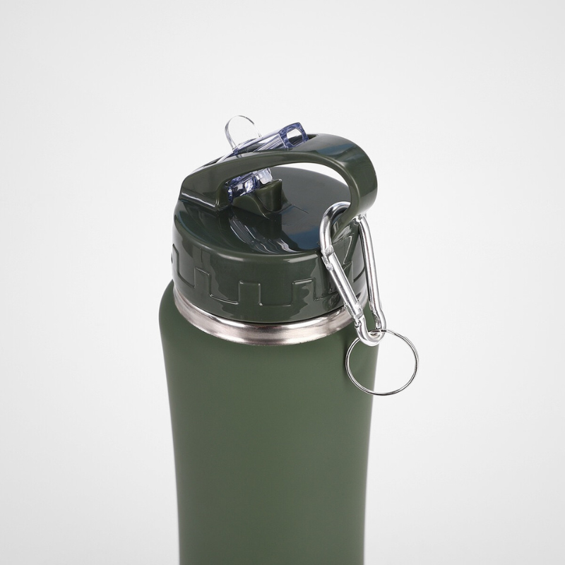 Stainless Steel Vacuum Straw Small Waist Thermos Outdoor Mountaineering Household Water Cup