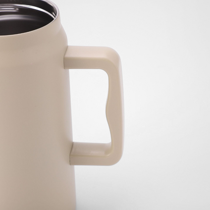 50oz Stainless Steel Portable Handle Vacuum Insulated Car Cup with Large Capacity