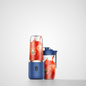 Portable Mini Juicer Double Cups 400ml Bottle Handheld Smoothie Mixer Cup Portable Fresh Juicer Blender