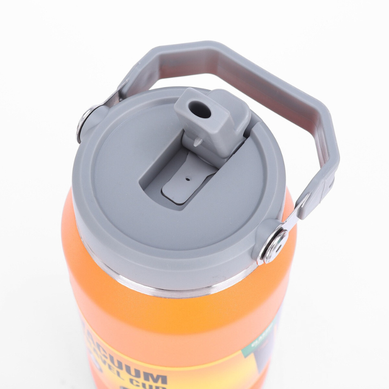 Stainless Steel Large Capacity Insulated Cup Outdoor Portable Sports Double Wall Vacuum Space Kettle with Handle