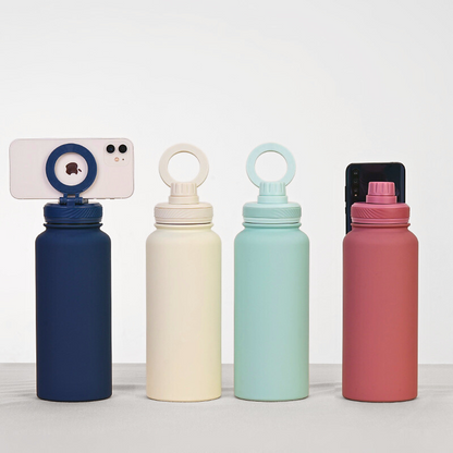 Magnetic Phone Holder Sports Water Bottle
