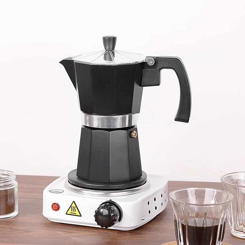 Portable Electric Moka Pot Espresso Set
