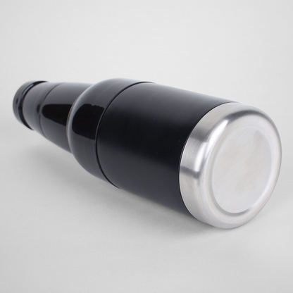 Stainless Steel Vacuum Insulated Can Cooler With Beer Opener Drink