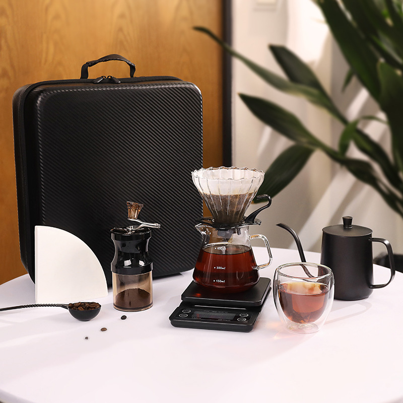 Portable Coffee Lover Outdoor Hand Brewed Coffee Set Gift