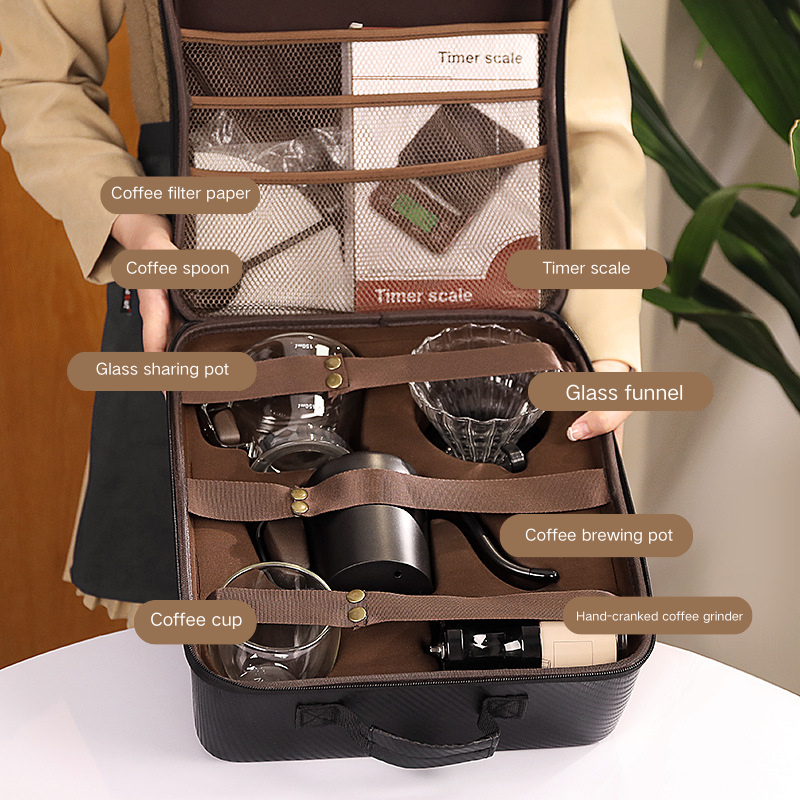 Portable Coffee Lover Outdoor Hand Brewed Coffee Set Gift