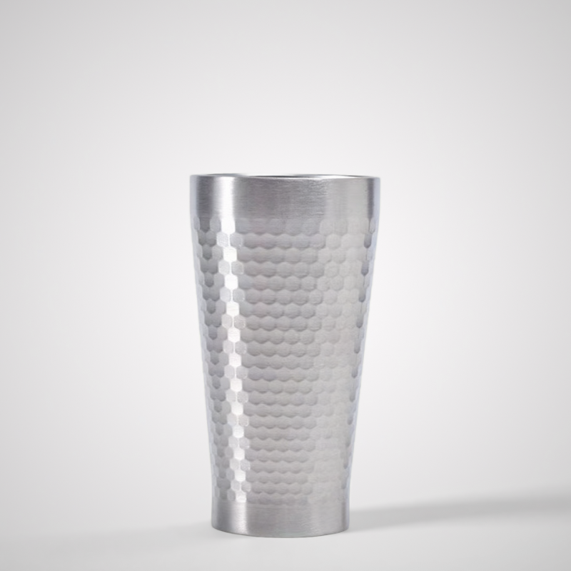 Stainless Steel Double Wall Hammered  Beer Cup