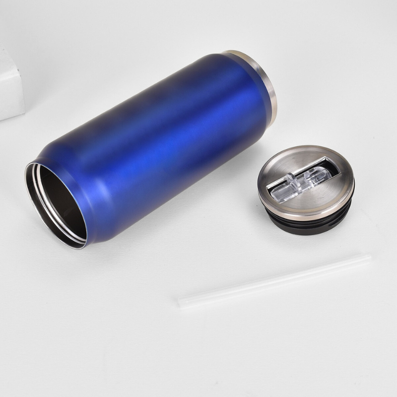 New Arrival Cans Thermal 350ml 500ml 304 Stainless Steel Insulated Coffee Can Cup WITH LID